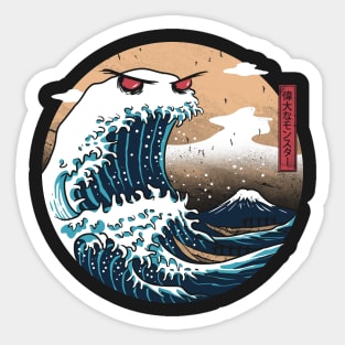 The Great Monster of Kanagawa Sticker